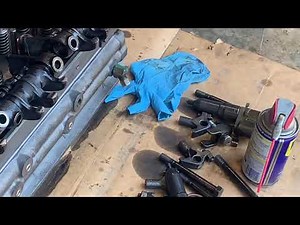 Setting up a detroit diesel 71 series head