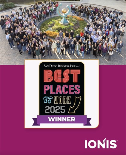 26 reactions | Ionis is proud to announce that we have ranked #6 on...