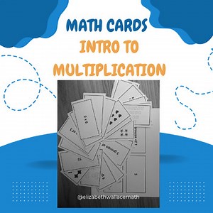 Multiplication Math Cards Deck 1
