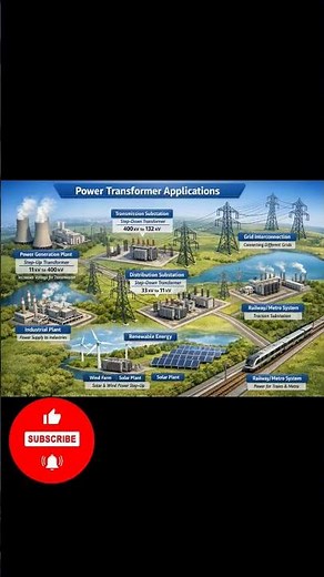 Applications of Power Transformer ⚡💡(Electrical Engineer)#automobile #viral #youtubeshorts #shorts