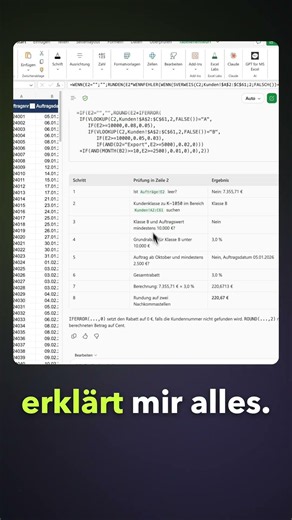 Copilot in Excel. Formeln sofort verstehen