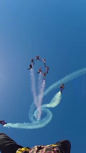 Every time this team meets cool stuff happens 🤩Red Bull Air Force #perspective 📹 Scott Palmer #skydiving #extravaganza #headdown #wingsuitflying #redbull Squirrel UPT Cookie Helmets CYPRES Sun Path Products, Inc #theskyisourplayground #skydivemag | Skydive Mag
