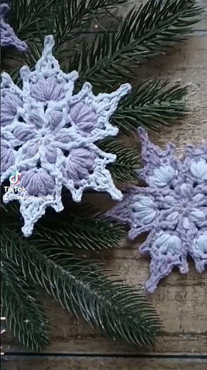 Crochet snowflake