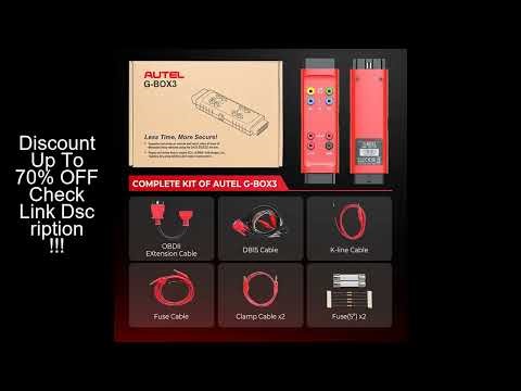 Autel G-BOX3 Gbox3 Key Programming Adapter for Benz BMW All Keys Lost Password Calculation Use With