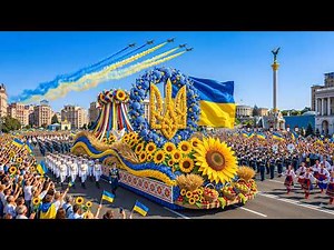 🇺🇦 Ukraine Independence Day 2026 💙💛 | 35th Anniversary Grand Floral Parade & Celebration 4K