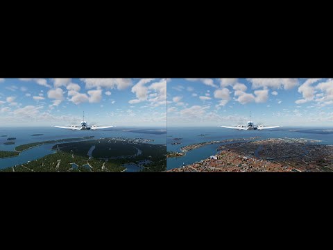 X-Plane 12 - Default vs simHeaven - Milano e Venezia