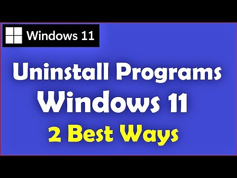 How to Uninstall Programs on Windows 11 | How to Uninstall Apps on Windows 10