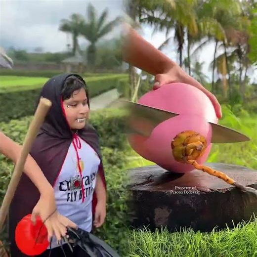 Daniela trick-or-treats