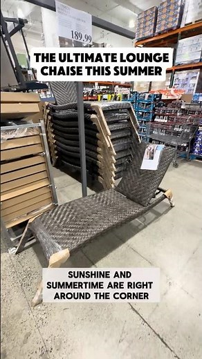 SUNVILLA Woven Chaise Lounge at Costco! ☀️🛋️ Perfect for Relaxing in Style!