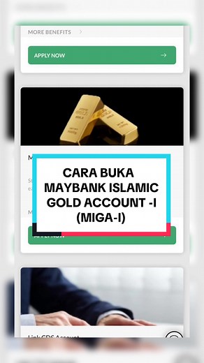 How to Apply for Maybank Islamic Gold Account Online