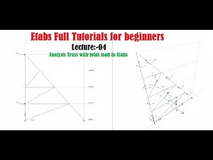 Etabs Full Tutorials for beginners | Analysis Truss with joint load in Etabs | Lec-04