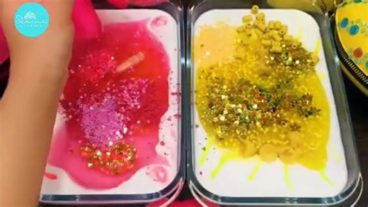 Yellow Vs red ASMR Slime Mixing with Makeup & Glitter! ✨ - video Dailymotion