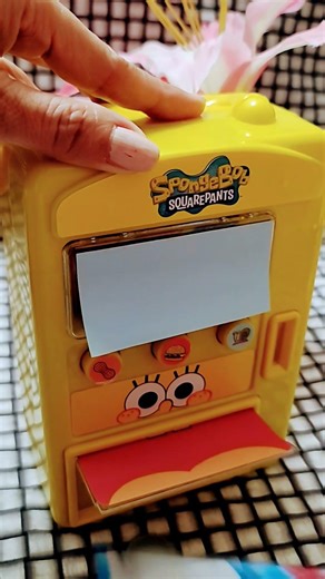 Fruit strip from SpongeBob mini Vending Machine ASMR #shorts #asmr #shortvideo #candy #spongebob