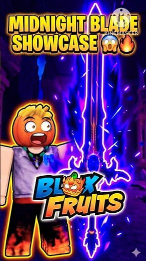 MIDNIGHT BLADE SHOWCASE 😱🔥 | Blox Fruits #roblox #bloxfruits #shorts