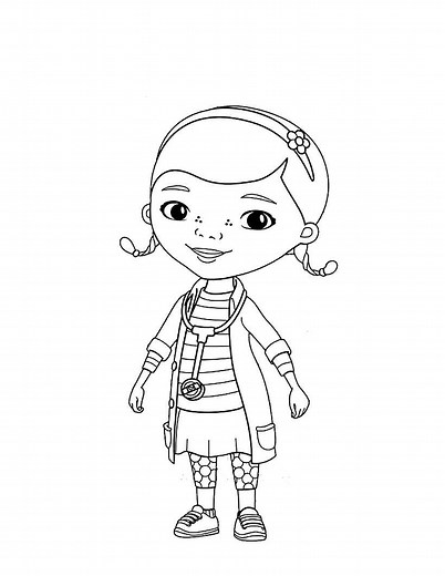 Doc McStuffins Coloring Page
