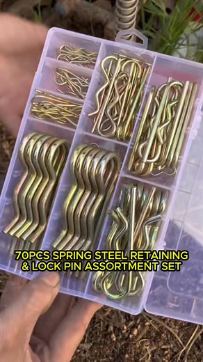 NEVER LOSE A PIN. ⚙️ This 70pc Spring Steel Retaining Pin Set provides heavy-duty, self-locking security against vibration and wear. Ultimate reliability for machinery. STOCK UP NOW! 👇 https://quickmechtools.com/products/70pcs-spring-steel-retaining-lock-pin-assortment-set #quickmechtools #fyp #LockPin #RetainingPin #Hardware #HeavyDuty #Mechanic | Quickmechtools