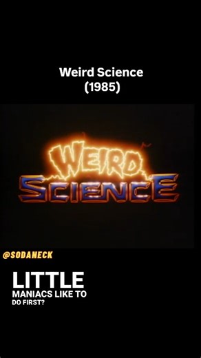 Sodaneck on Instagram: "Weird Science (1985) is a cult classic teen sci-fi comedy written and directed by John Hughes, capturing the quirky spirit of the 1980s. The film follows two awkward high schoolers, Gary and Wyatt, who use their computer to create the perfect woman—Lisa, played by Kelly LeBrock. With a jolt of electricity and a dash of fantasy, the boys’ creation leads them on a chaotic, hilarious, and oddly heartwarming journey through adolescence. A mix of mad science, teenage dreams, a