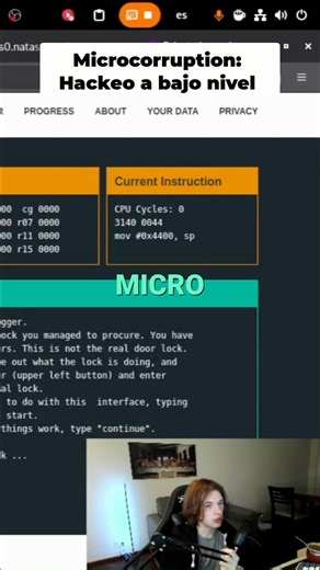 MicroCorruption: La herramienta de hacking low-level que expertos en electrónica y ciberseguridad necesitan conocer. Explora memoria, registros y ejecución a profundidad. Perfecto para quienes buscan ir más allá #microcorruption #cybersecurity #lowlevelh…