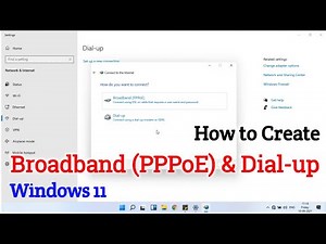 CSC WIFI CHOUPAL | How to Create Broadband PPPoE And Dial up Connection in Windows 11