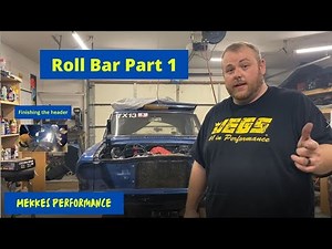 Roll Bar install part 1, on the 1963 Chevy II Nova. Finishing up Tig welding the header