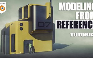 Blender中使用参考图像建模