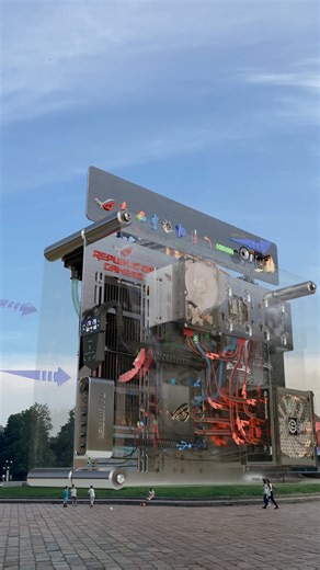 Presenting, the next-gen ROG PC that can play all games in 32K resolution at 1,080 FPS... 🤪 Thank you @ouzhancetinart in IG for this incredible art piece! | ASUS Republic of Gamers