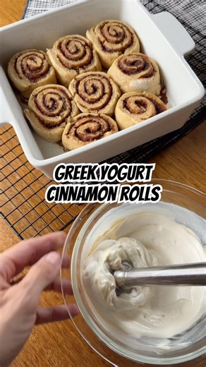 Greek Yogurt Cinnamon Rolls (No Yeast, Soft + Easy Recipe for Kids!)