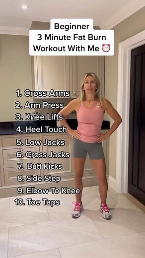 Petra Genco on Instagram: "If you haven’t worked out in years, try this beginner home workout!! This will tone up your muscles and torch any fat 🔥. #homeworkout #fitness #getfit #beginnerworkout #losefat #loseweightfast"