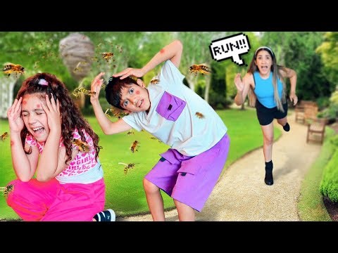 We Got ATTACKED By a SWARM Of BEES!! | Jancy Family