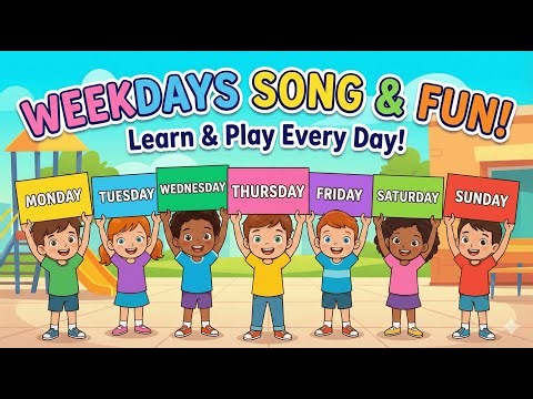 Days of the Week for Kids Baby | Sunday Monday Learning Video | Preschool & Toddlers | Weekdays Song