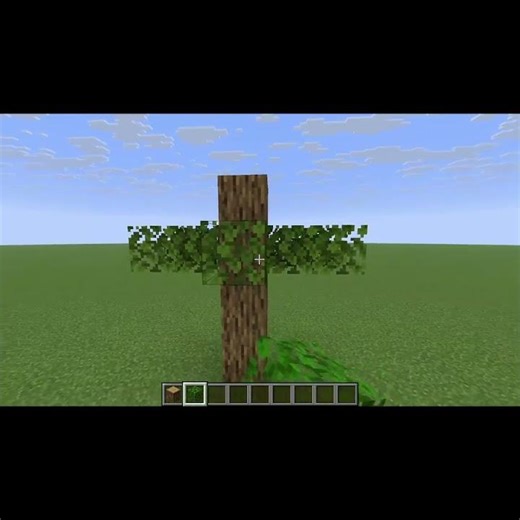 How to build an oak tree in minecraft