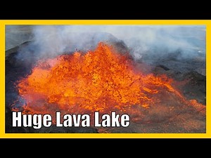 Huge Lava Lake – Drone 4K