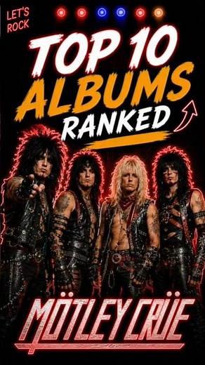 TOP 10 BEST Mötley Crüe Albums Ranked #top10 #motleycrue #ranked #ranking #shorts #shortsfeed
