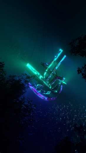 Submarine Bunker on Instagram: "ATROX — CHAPTER 02 A conceptual light installation in open space. Stay submerged. @sub.bunker × @jimbrro #SubmarineBunker #installation #ascii #ExperientialArt #stagedesign"