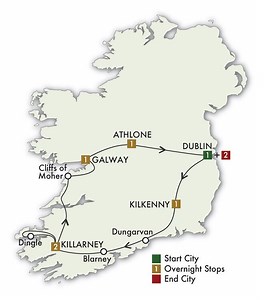 The Irish Pub Tour - CIE Tours (9 Days From Dublin to Dublin)