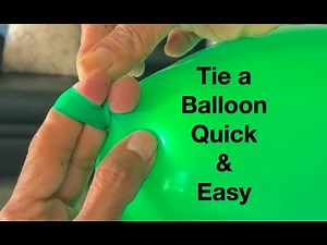 How to Knot/Tie a Balloon Easy, & Quick in just few seconds