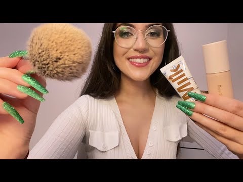 ASMR | Doing Your Makeup with New Luxury Makeup Products 😍✨| tingly tapping & whispering