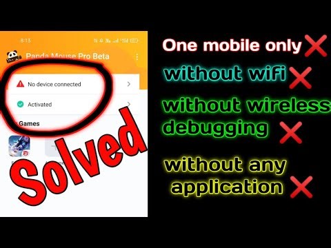 how to activate panda mouse pro with single mobile/without wireless debugging/no wifi needed