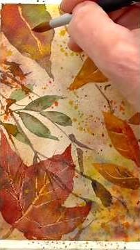 Watercolor Autumn cards for all skill levels #watercolor