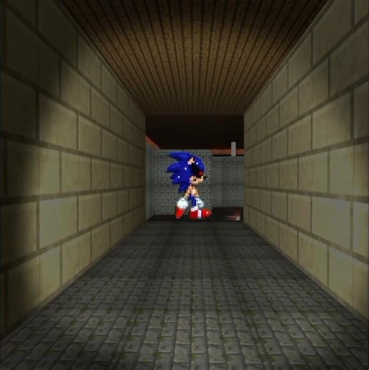 Horror SONIC.EXE running but in chicken gun #chickengun #shorts #128gamingtv