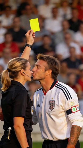 The amusing sight of players kissing the referee's red or yellow card when it's shown.#aiart #fyp #funnyfootball #footballvideo #funnyvideos
