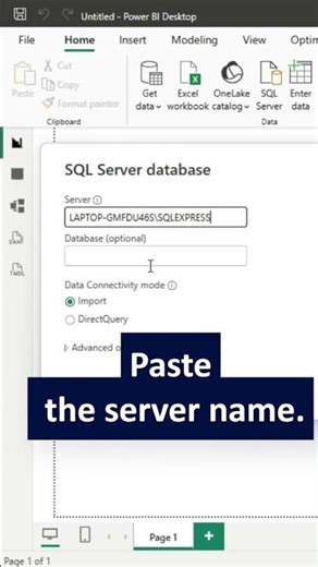 How to Connect SQL Server to Power BI - Import Query Mode
