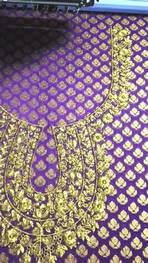 Neckline embroidery #shorts #shortsfeed #shortvideo