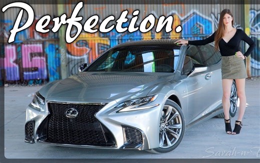 终极豪华 VIP 四门房车？ 白人美女试驾 2019款 雷克萨斯 LS500 F-Sport