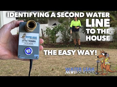 Locating a second water pipe to the house.