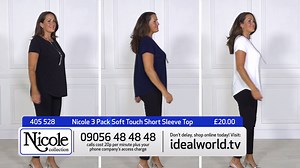 Get THREE tops for £20 for our Pick of the Day! Available in various colours and sizes :-) Shop here: http://bit.ly/2wCQY1X | Ideal World