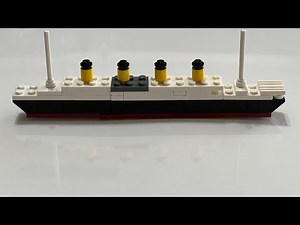 Lego mini Titanic for kids tutorial- super simple , very few parts easy to build