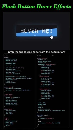 Water Button Hover Effect 💧 | HTML CSS Animation #coding #frontendcourse