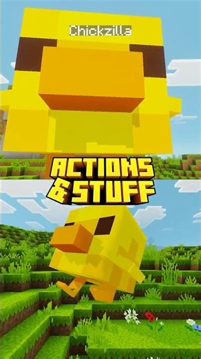 🐥 Includes all chicken nametags in this #addon #actionandstuff #minecraft #chicken
