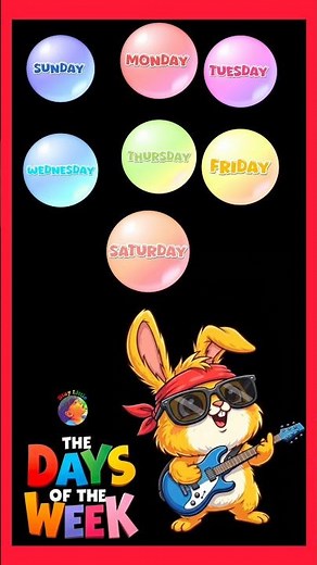 Weekdays song for kindergarten kids || Learn 7 days of the week